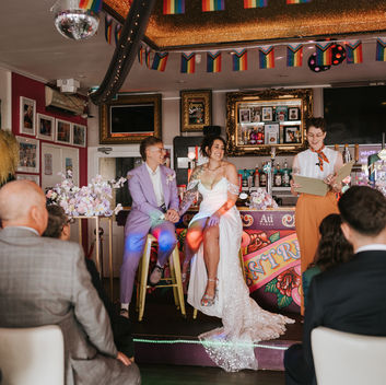 "POLITICAL, CAMP & OUTRAGEOUSLY QUEER" BRIGHTON WEDDING