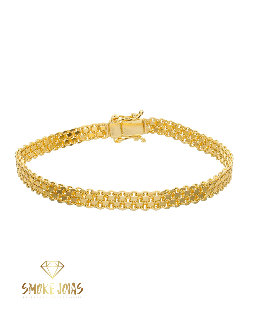 Pulseira Nino Abravanel 5,5mm Banhada a Ouro 18K – Moeda Antiga