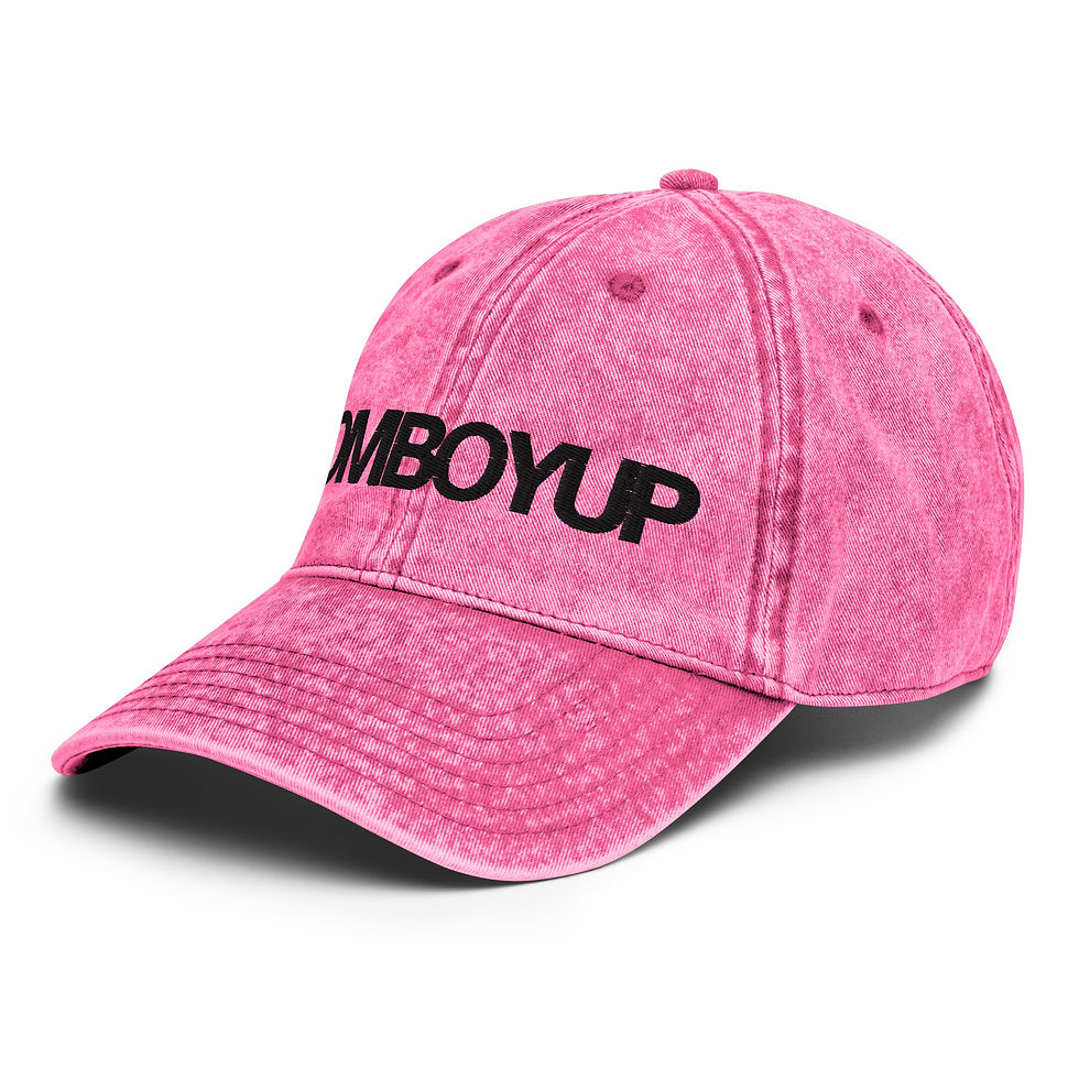 Thumbnail: TOMBOYUP Pink Vintage Cotton Twill Cap