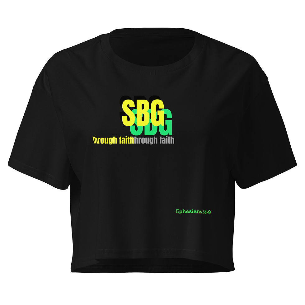 Thumbnail: SBG (Saved by Grace!) Women’s Crop Top