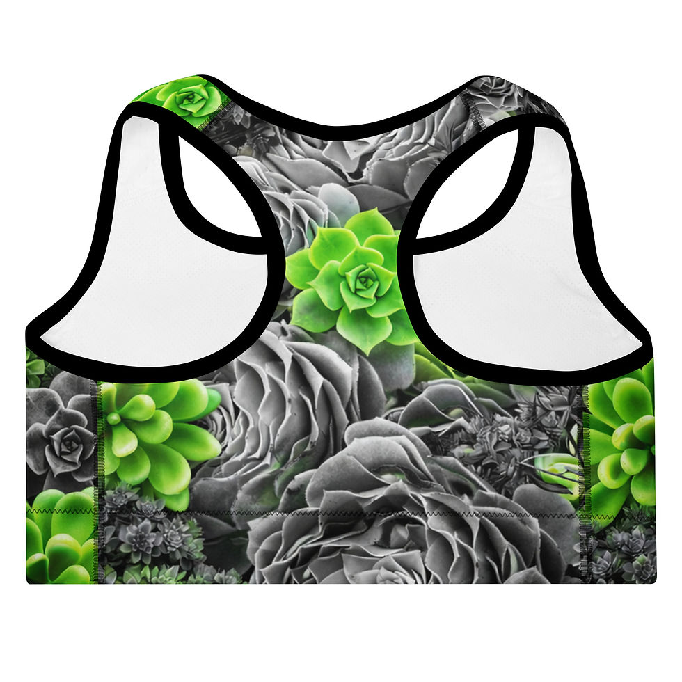 Thumbnail: Black & Neon Sports Bra