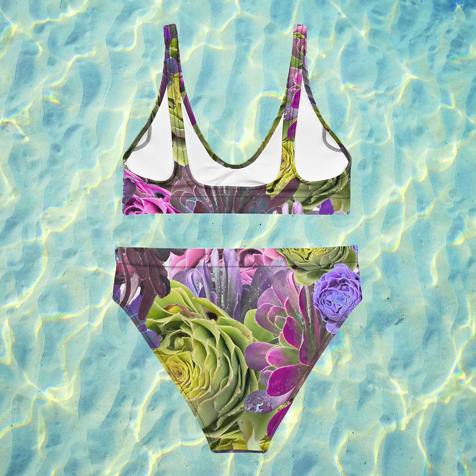Thumbnail: Succulent Recycled Hi-Waisted Bikini