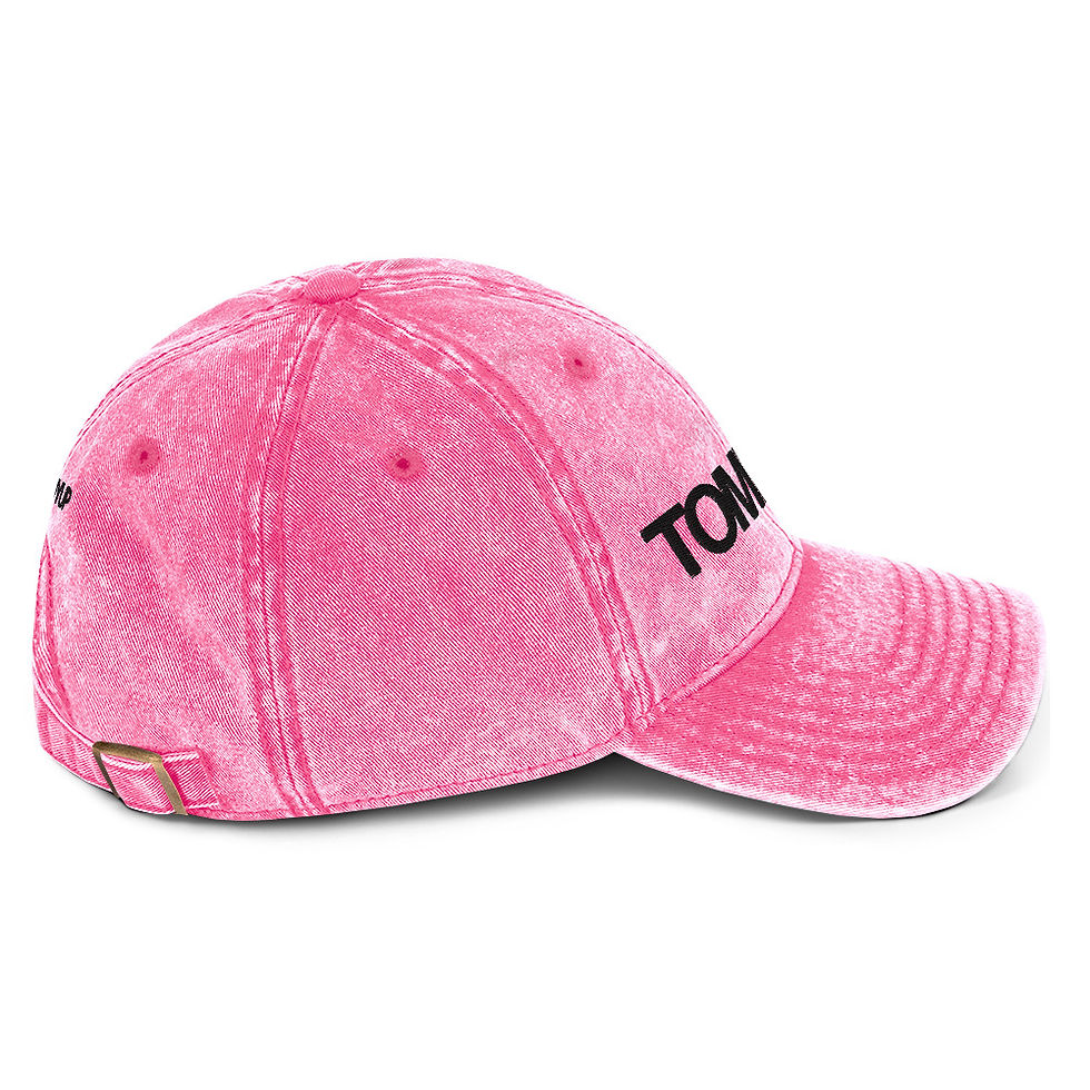 Thumbnail: TOMBOYUP Pink Vintage Cotton Twill Cap
