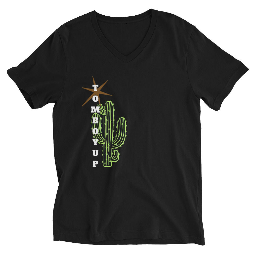 Cactus Short Sleeve V-Neck T-Shirt
