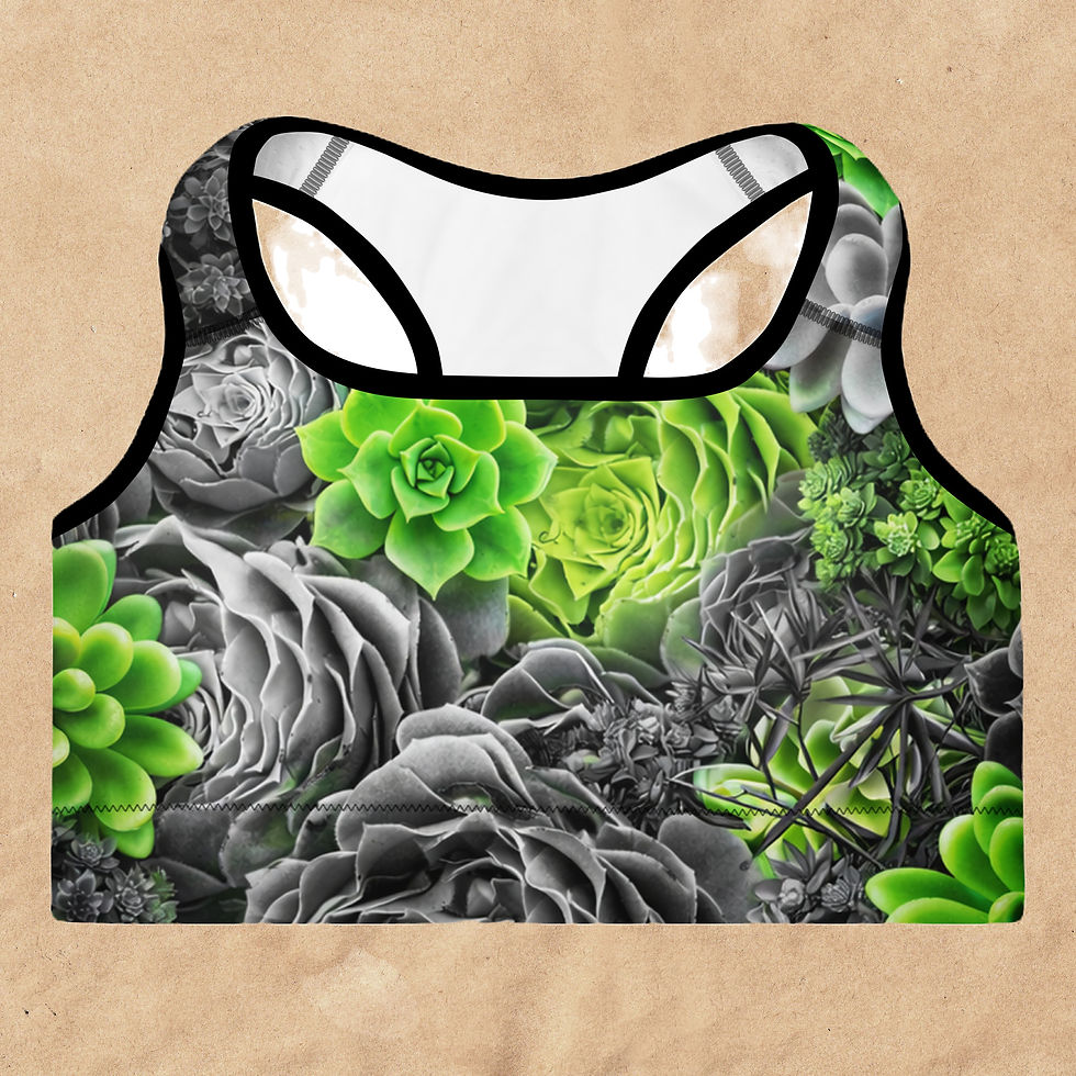 Thumbnail: Black & Neon Sports Bra