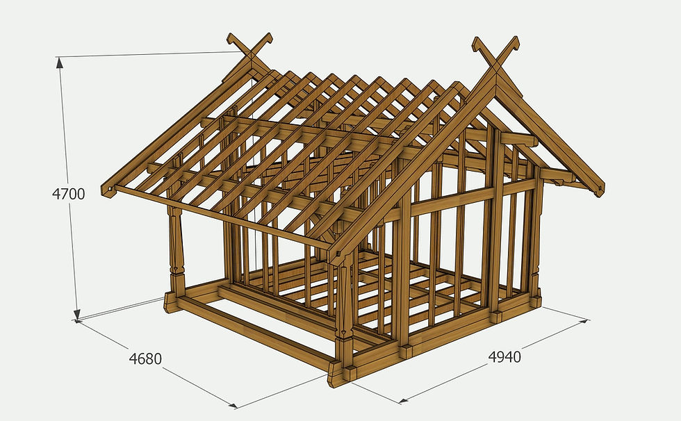 Koka karkasa konstrukcija TRC