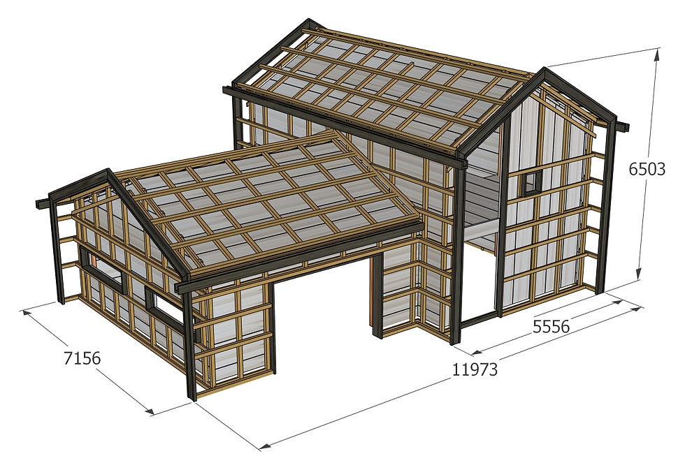 barn house timber frame structure