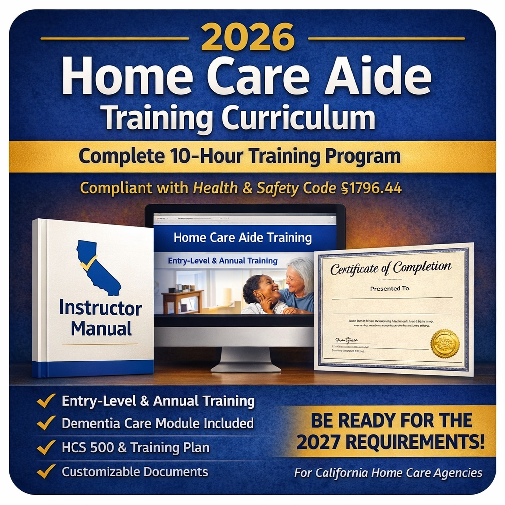 2026 Home Care Aide Training Curriculum