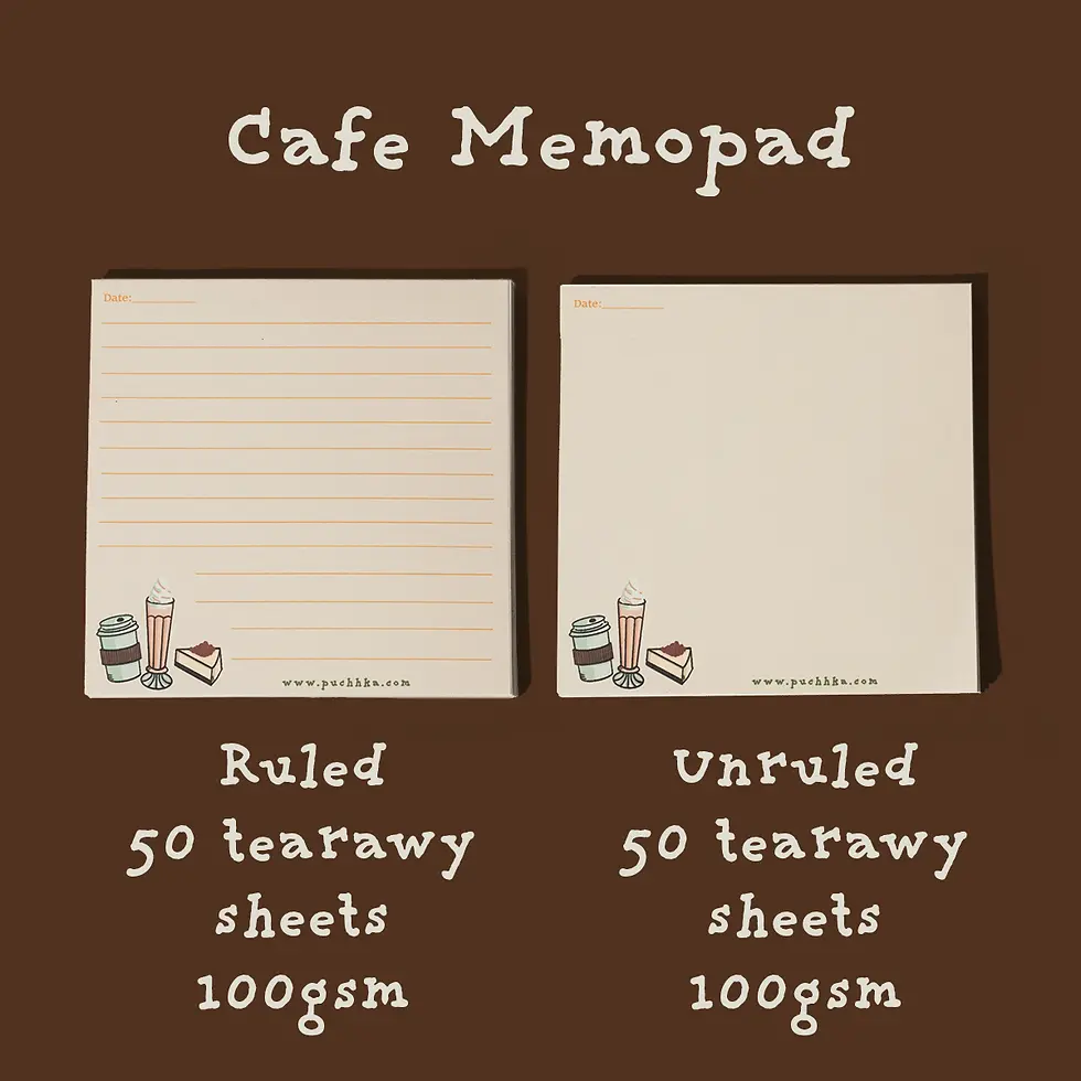 Cafe Memo pad