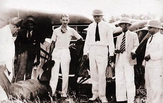 JRD TATA WITH NEVILLE VINTCENT OCTOBER 1932