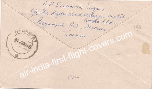 AIR INDIA FFC 1948 BOMBAY LONDON (55)