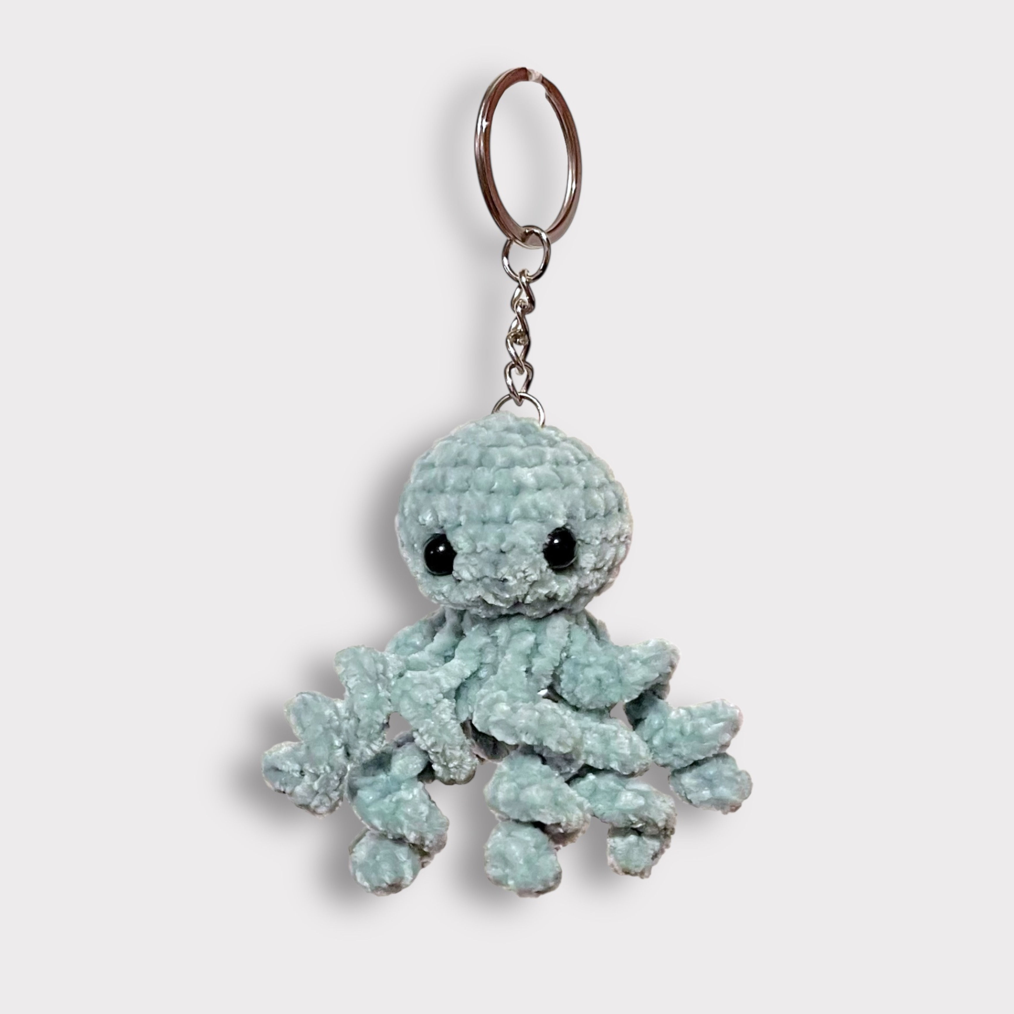 Octo keychain - Blue Grey