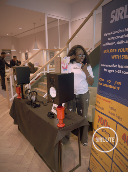 nationwide pop up. girl charity donation