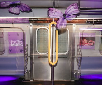 SONY x Olivia Rodrigo Pop-up Event in Bowery Station, NYC