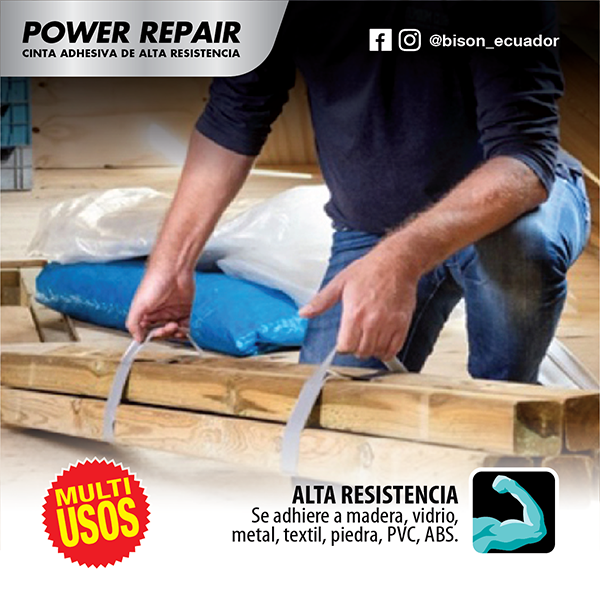 Miniatura: Bison Power Repair Cinta Adhesiva de Alta Resistencia Duct/Tape