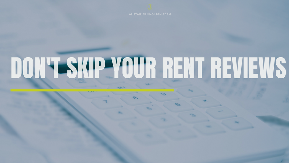 Don't Skip Your Rent Reviews