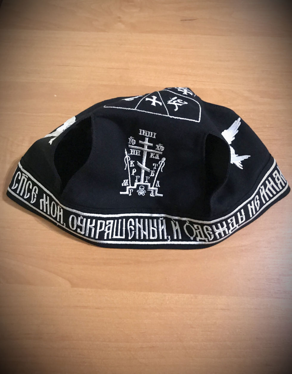 Прев'ю: Скуфья схимническая летняя, вискоза, лён.
