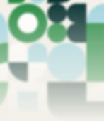 Abstract geometric shapes in green and blue