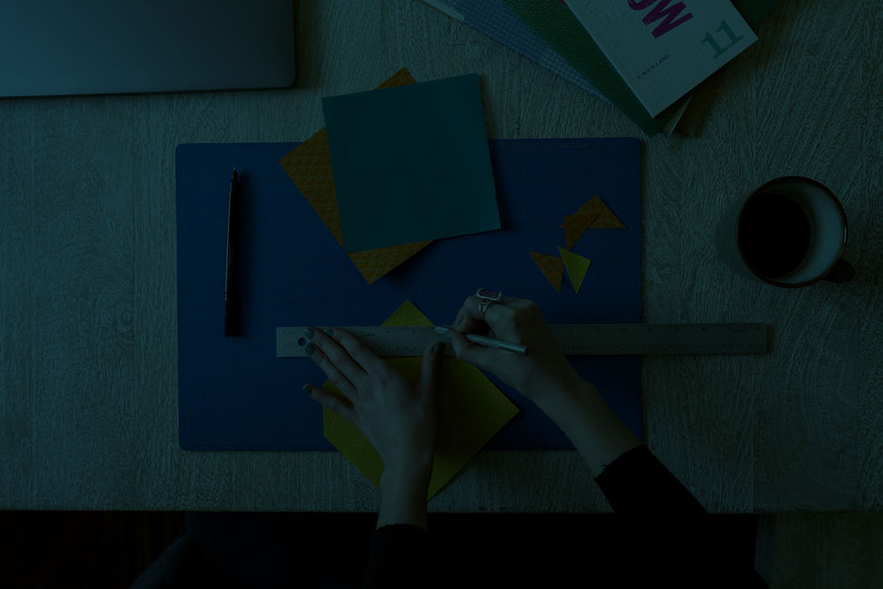 Graphic Designer working