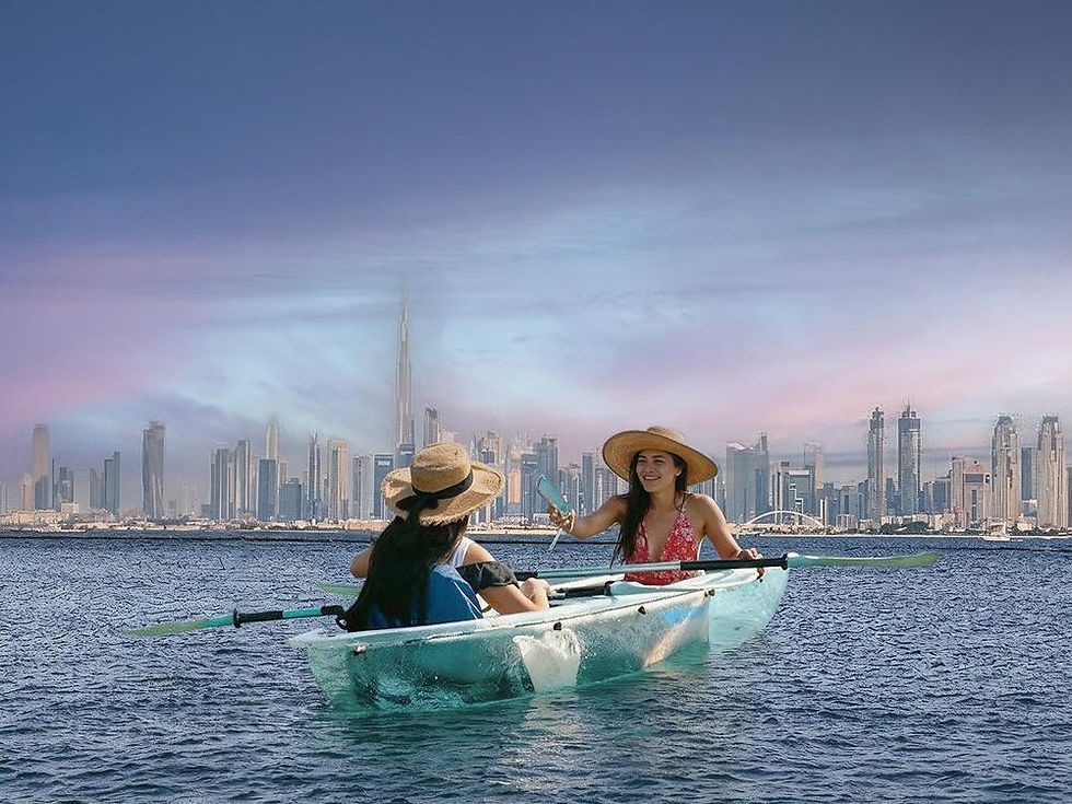 Explore the Waters on a Clear Kayak for Two in Dubai Gift Voucher - Ithara.ae