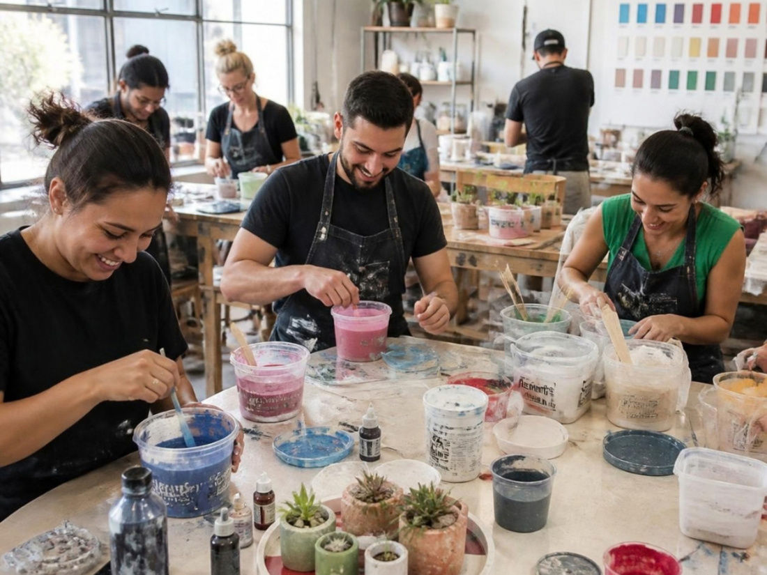 Create Your Own Jesmonite Art Workshop Gift Voucher | Ithara.ae