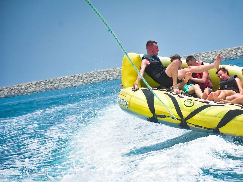 Thumbnail: Splash-Filled Donut or Banana Boat Adventure at Palm Jumeirah for Up to 6 Guests Gift Voucher