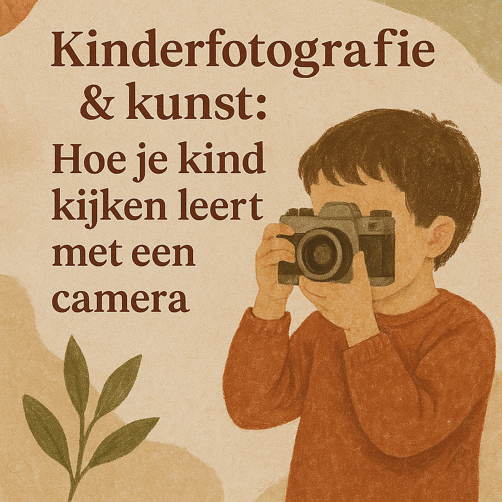 Kinderfotografie & kunst: Hoe je kind kijken leert met een camera