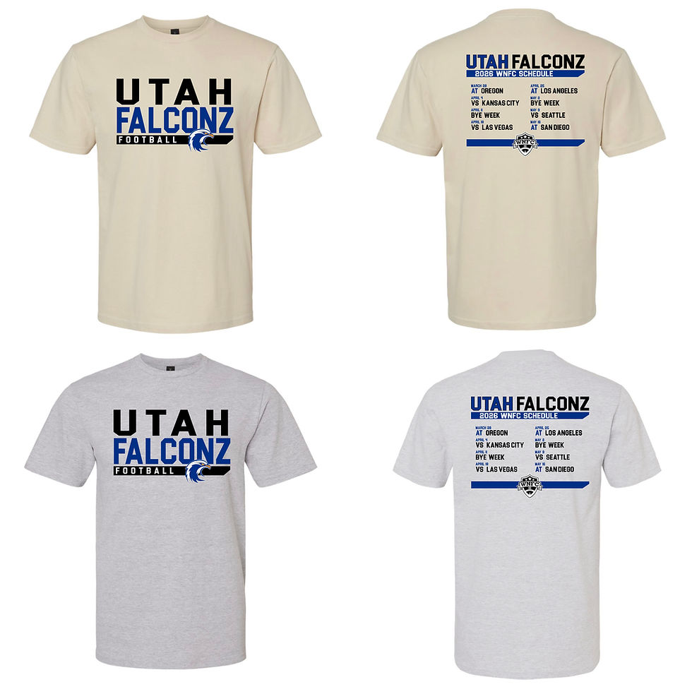 Thumbnail: Utah Falconz Schedule Tee