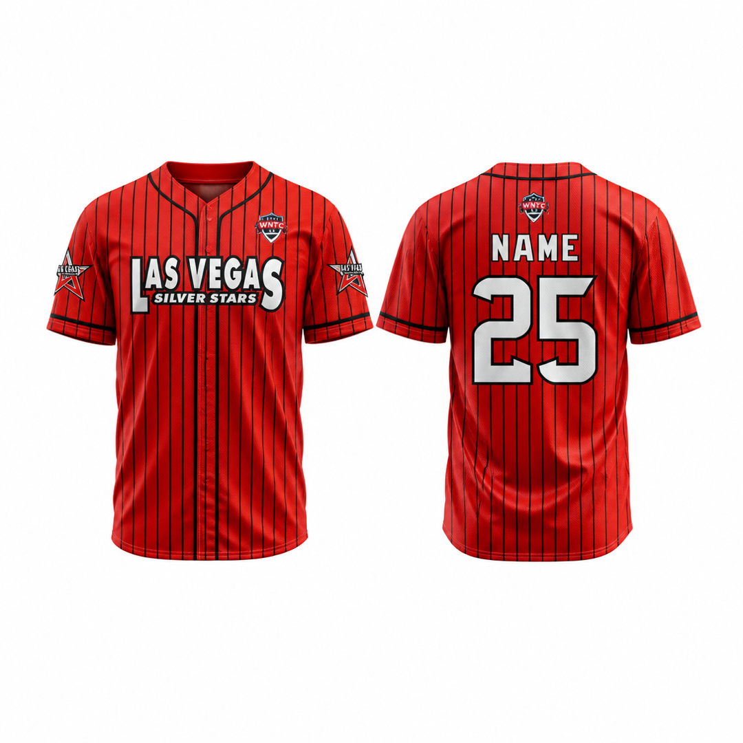 Las Vegas Silver Stars - WNFC Fall Classic Team Baseball Jersey -Personalized