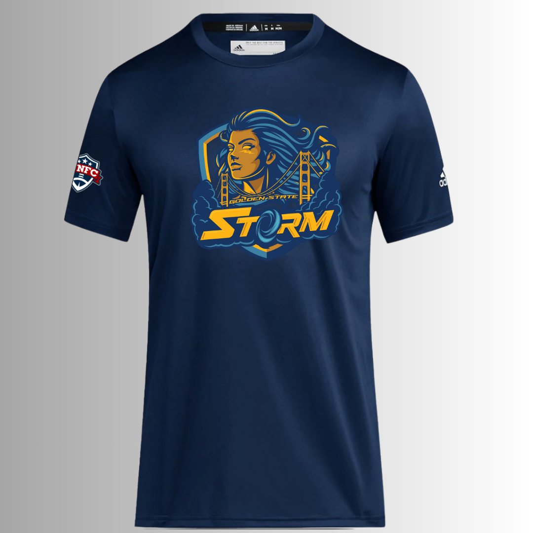 adidas Clima Tech Logo Tee Navy