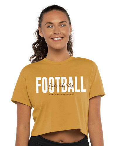 【23.65】23FW★ TIME TO FOOTBALL TEE Football Looks Like This™ Crop Tee | WNFC