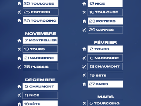 Calendrier Alterna Volstar 2026/2027 👊