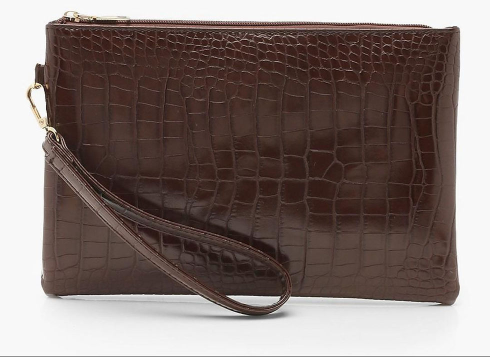 Thumbnail: Croc Zip Top Clutch