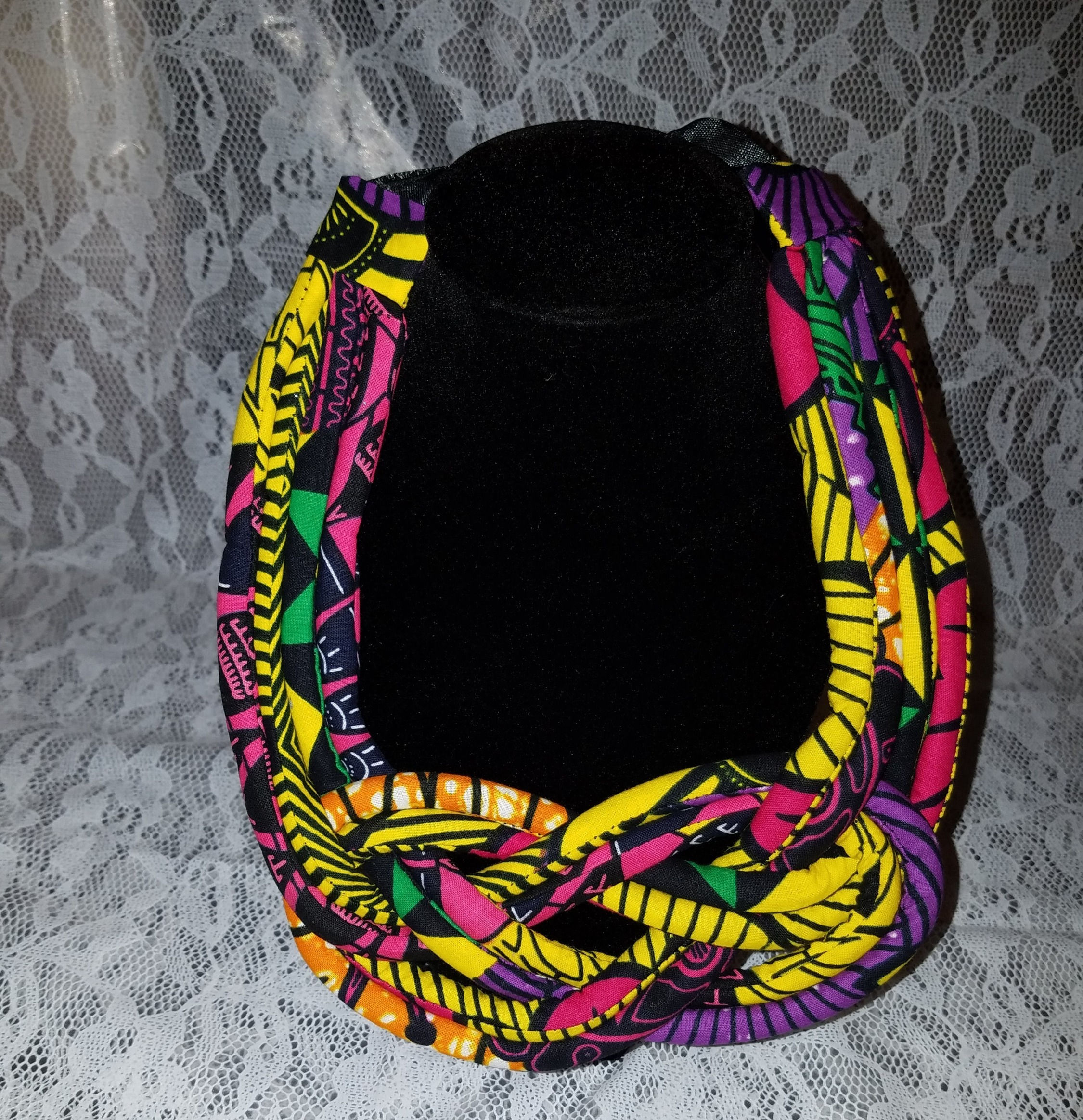 Ankara Statement Necklace - Multi Color