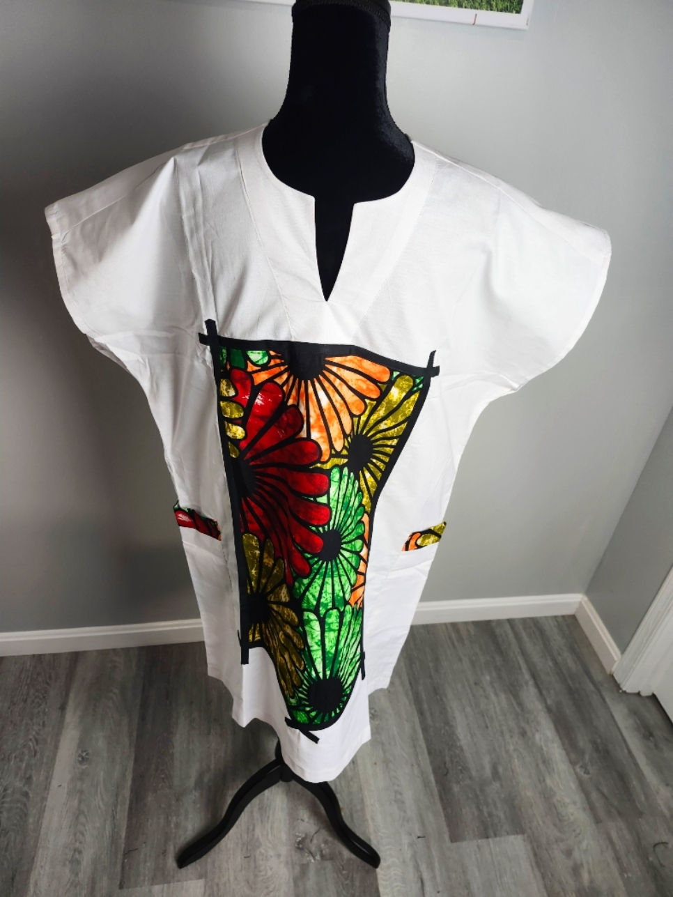 Thumbnail: Men's African Cotton Tops with Ankara Accents | Ready-to-Wear
