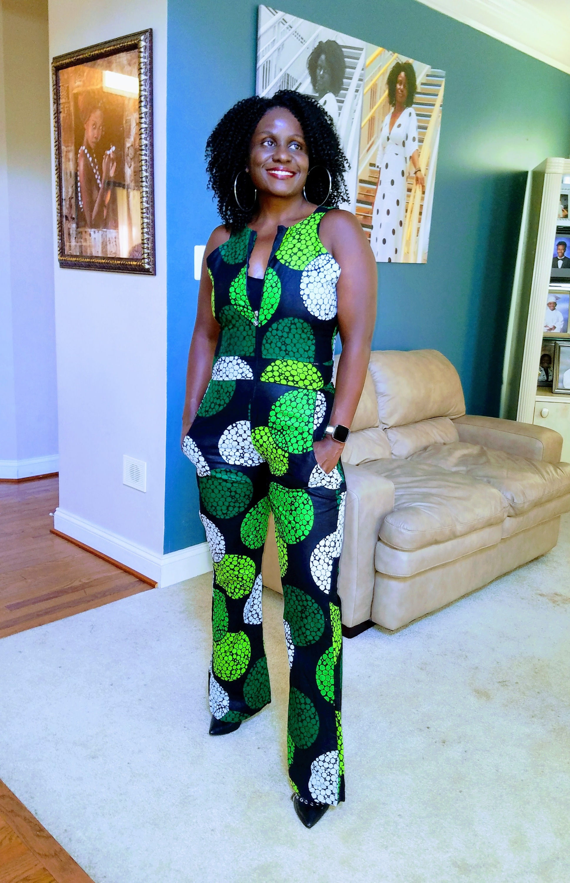 Ankara Floral Print Jumpsuit - Custom Order Only