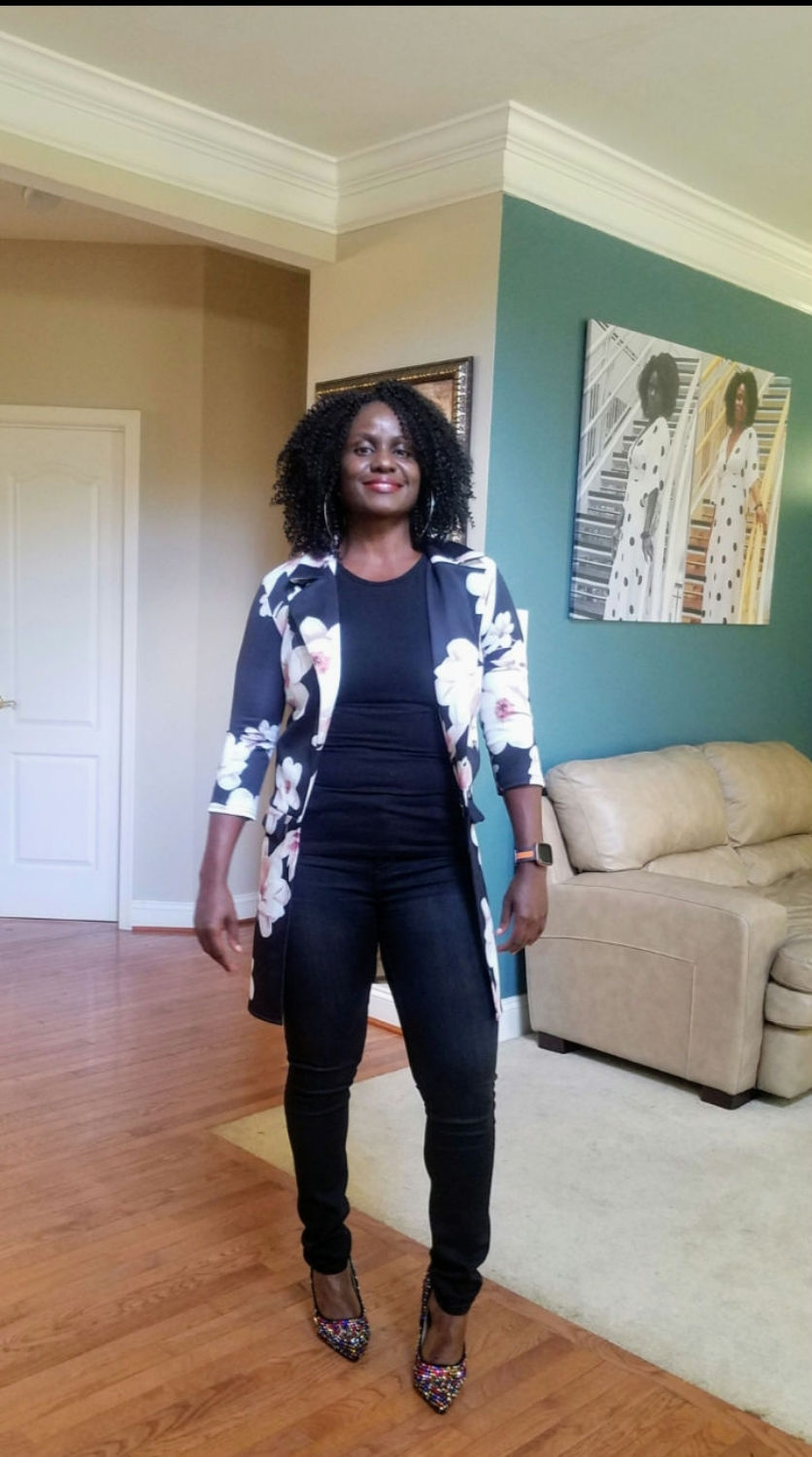Thumbnail: Floral Longline Jacket 