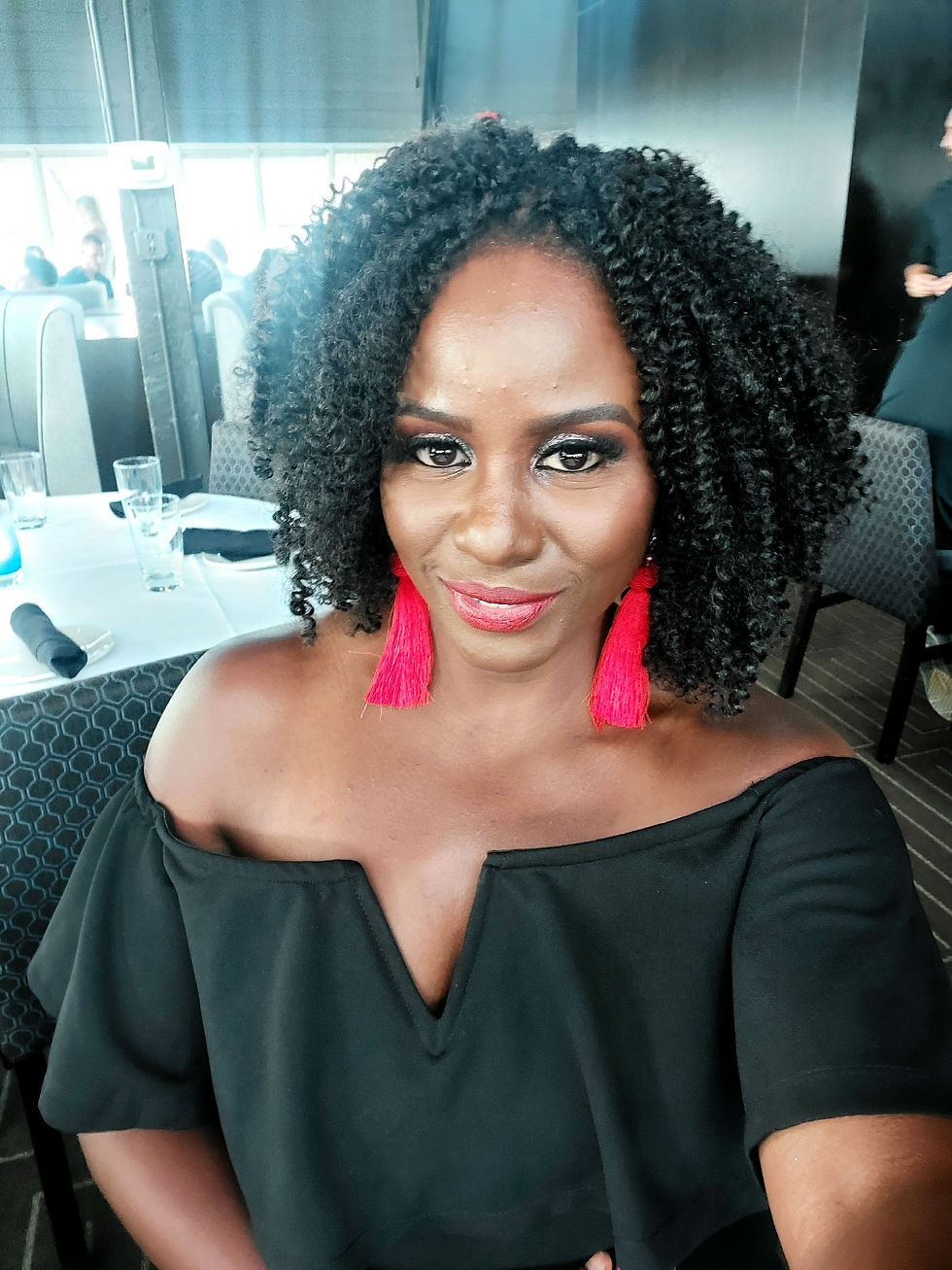 Thumbnail: Red Boho Tassel Earrings 