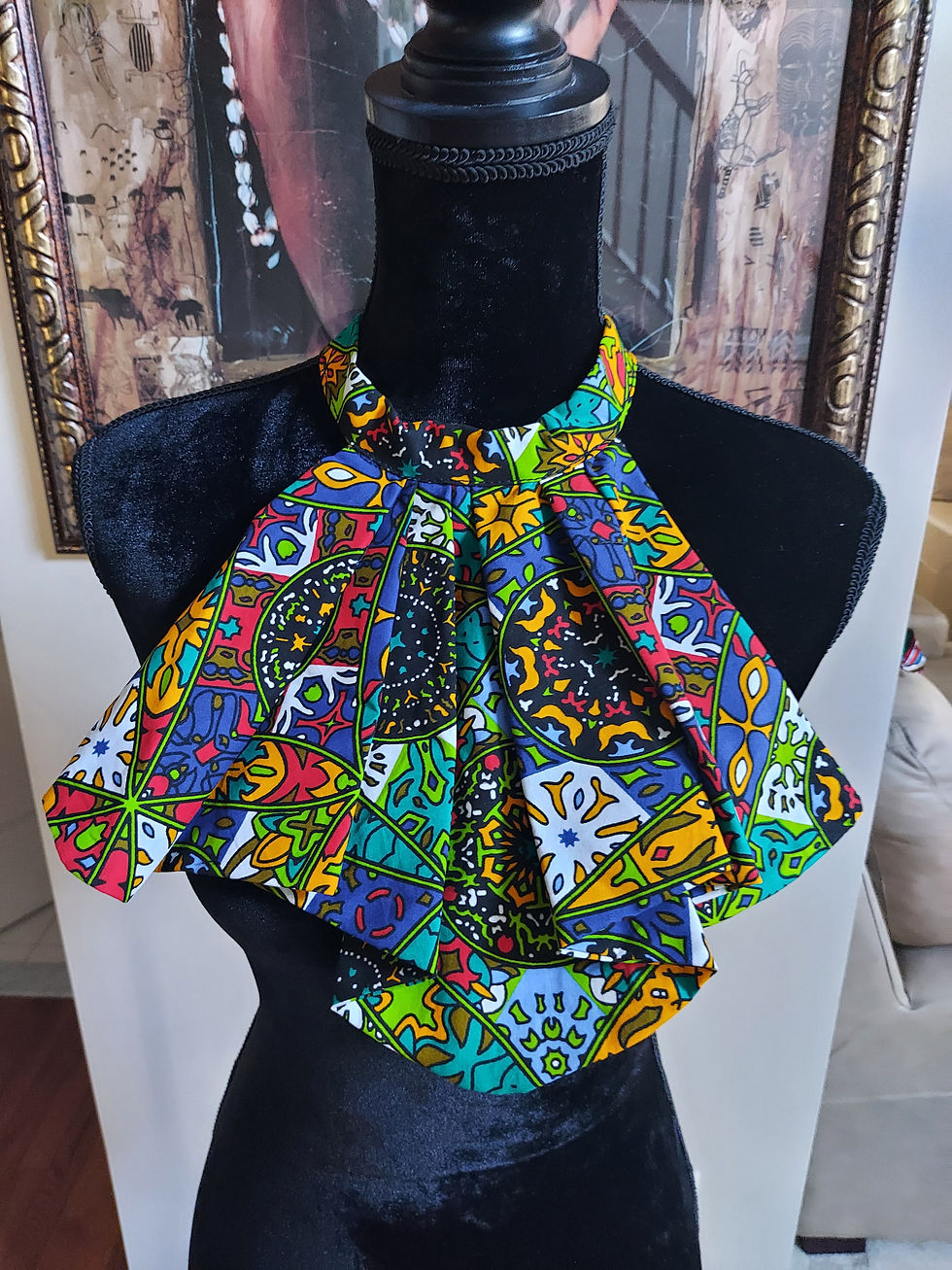 Thumbnail: Ankara Print Neckpiece 