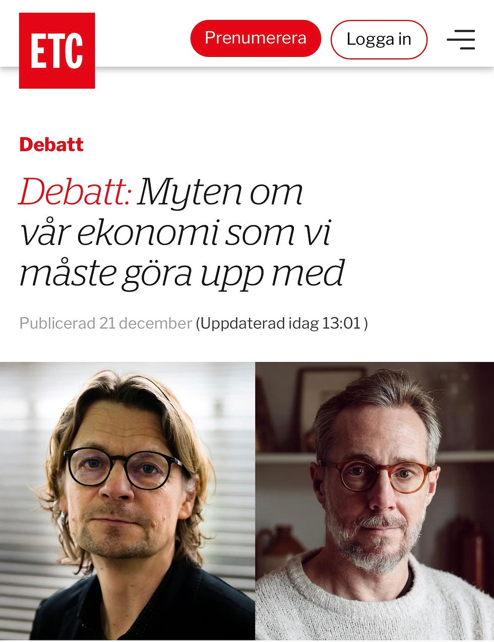 SVENSKA STATEN ÄR RIK DÄRFÖR ATT DEN GER UT SIN EGEN VALUTA 