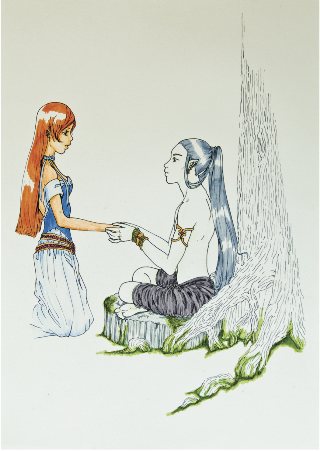 Sanaë et Miracle (fille de V et H)