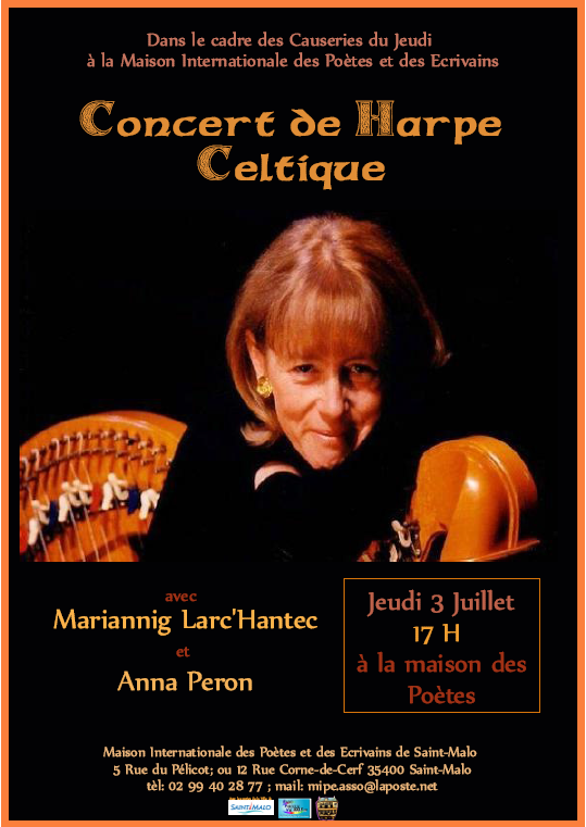 affiche concert harpe