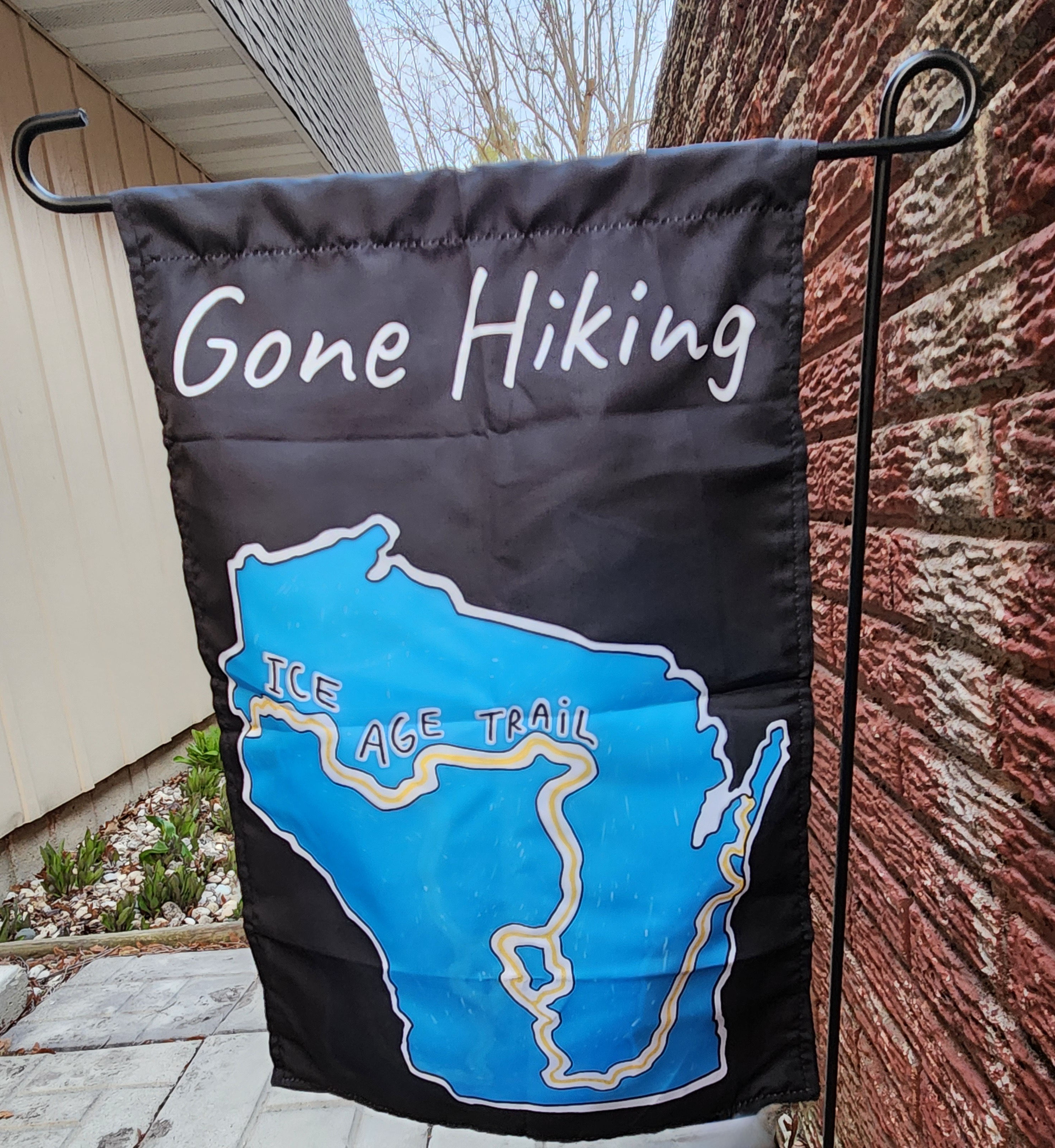 Gone Hiking Flag