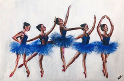 Blue ballerinas