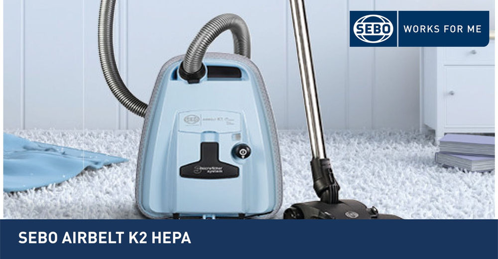 SEBO Airbelt K HEPA-Box – 8 Ultra-Bag Filtertüten + HEPA-Filter + Micro-Hygienefilter Für Saubere Luft
