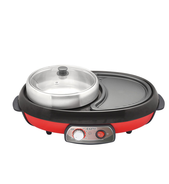 EUROPACE Electric Steamboat with BBQ Grill 1400W