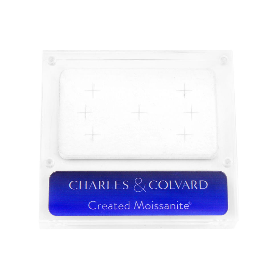 Thumbnail: DK21611 - Stylish clear acrylic loose diamond display box with magnetic cover