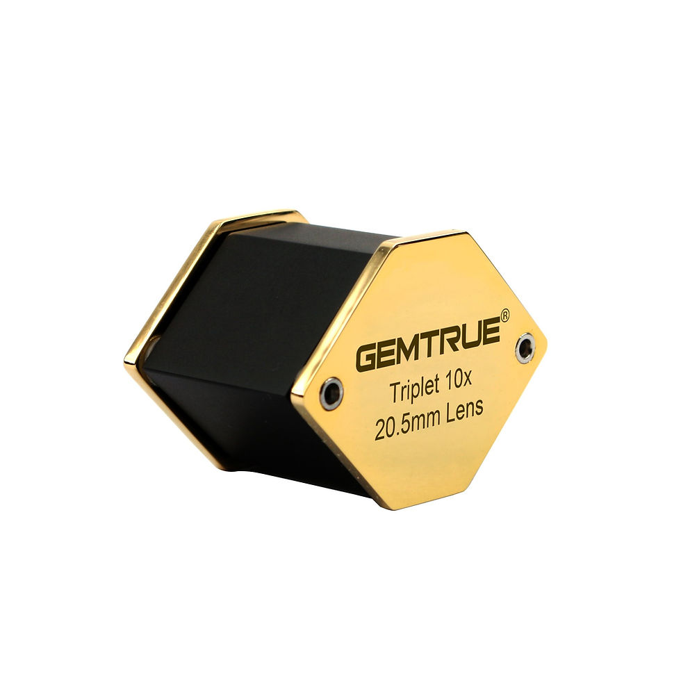 Thumbnail: DK16003 Diamond Loupe – Black & Gold Finish 20.5mm 10x Triplet
