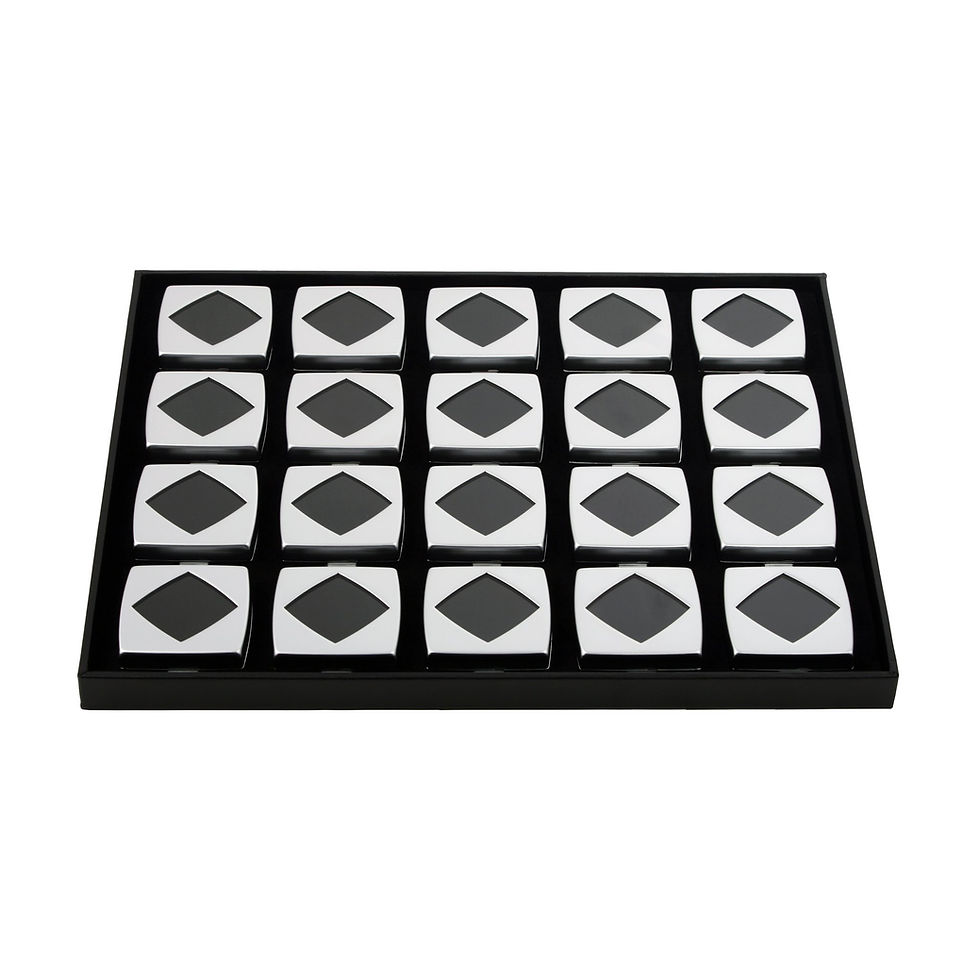 Thumbnail: DK21670-20 Premium Diamond Display Box Set – Elegant Metal Gemstone Presentation