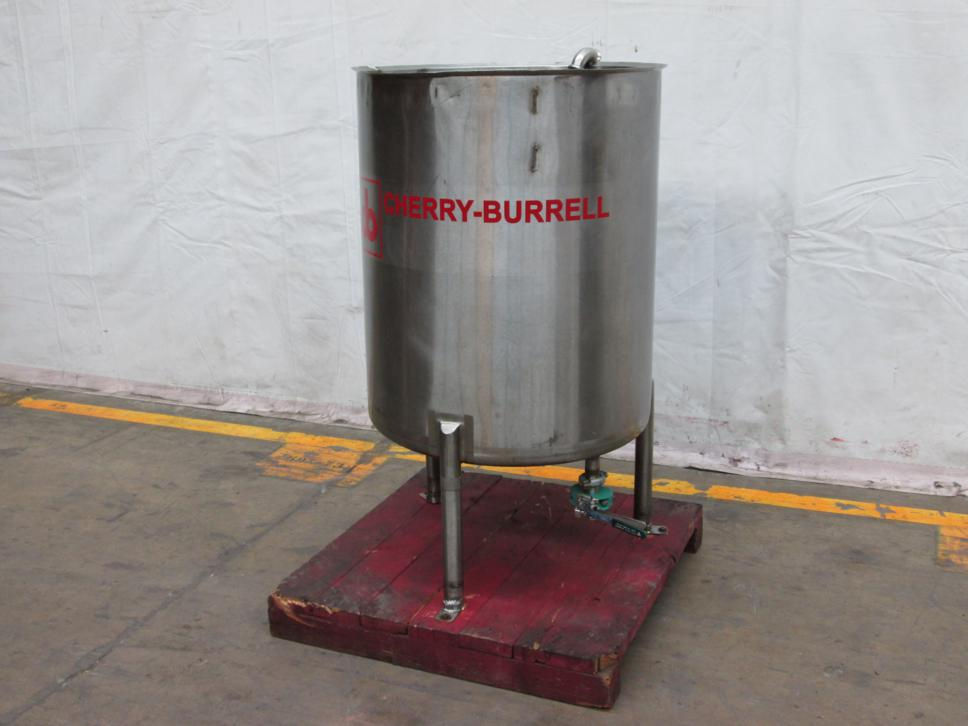 Cherry Burrell, 100 gallon, 304 stainless steel, single wall tank